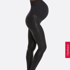 SPANX Mama Faux Leather Leggings